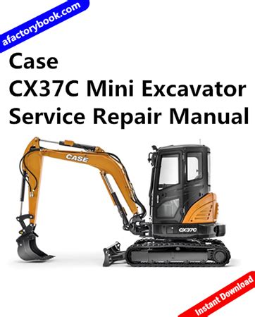 case mini excavator cx37c|case cx37c service manual.